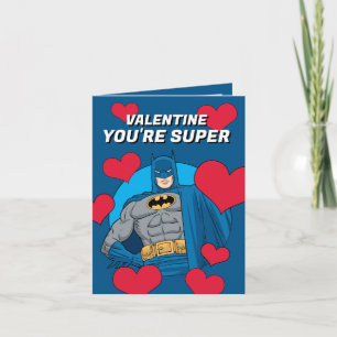 Batman Hearts Happy Valentine's Day Note Card