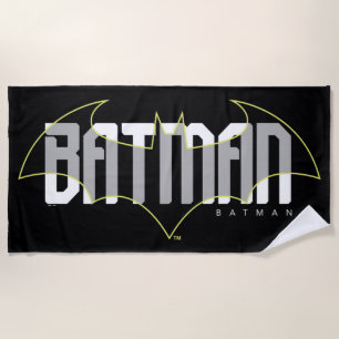 Batman Hi-Tech Name Graphic Beach Towel