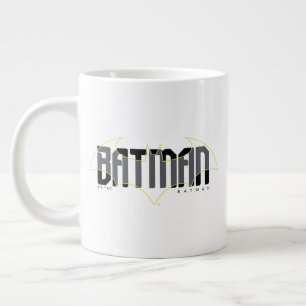 Batman Hi-Tech Name Graphic Large Coffee Mug