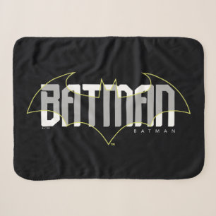 Batman Hi-Tech Name Graphic Sherpa Blanket