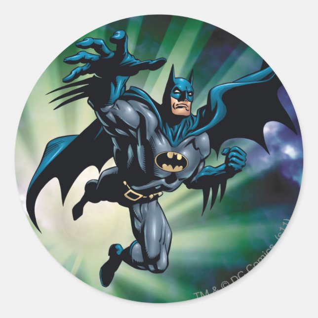 Batman Hyperdrive - 12A Classic Round Sticker (Front)