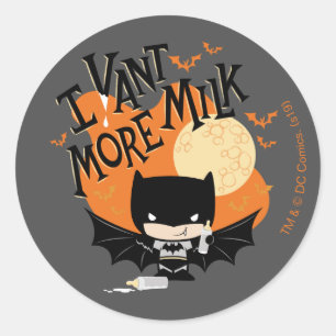 Batman   I Vant More Milk Classic Round Sticker