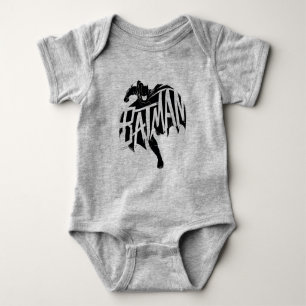 Batman Ink Brush Name Baby Bodysuit