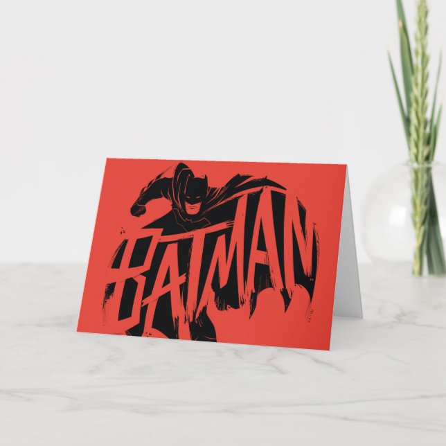 Batman Ink Brush Name Card (Front)