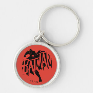 Batman Ink Brush Name Key Ring