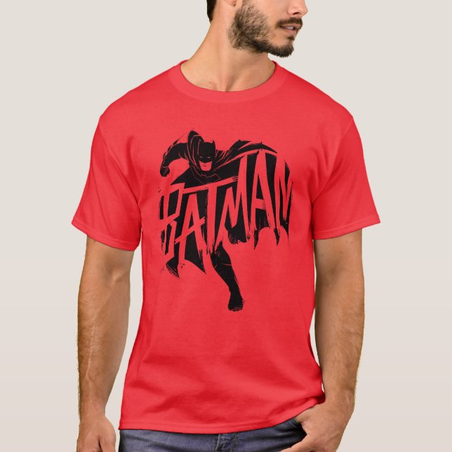 Batman Ink Brush Name T-Shirt (Front)