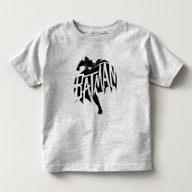 Batman Ink Brush Name Toddler T-Shirt (Front)