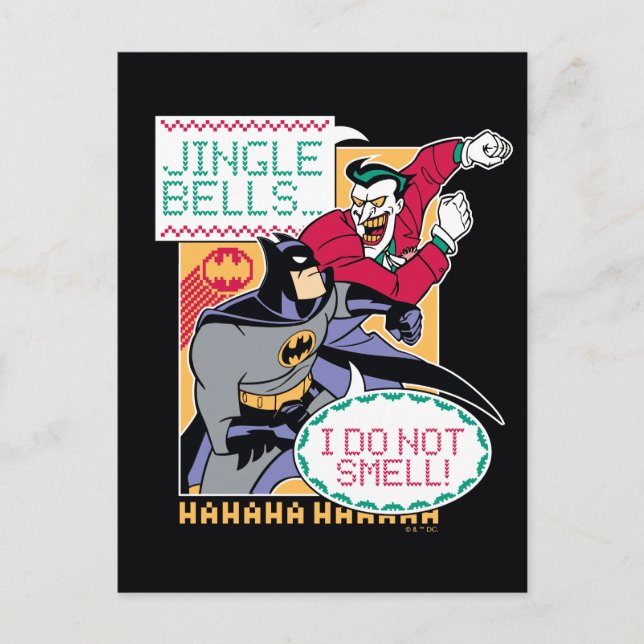 Batman | Jingle Bells, I Do Not Smell! Holiday Postcard (Front)