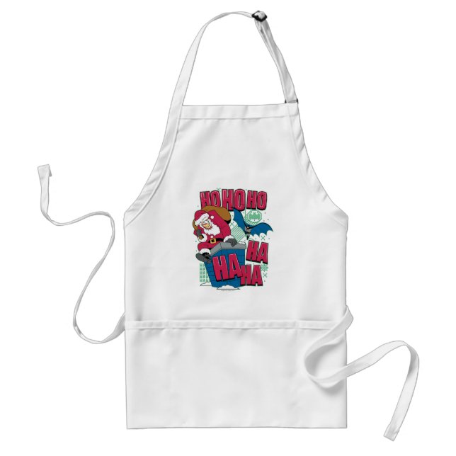 Batman | Joker Santa Claus Climbing Out Chimney Standard Apron (Front)
