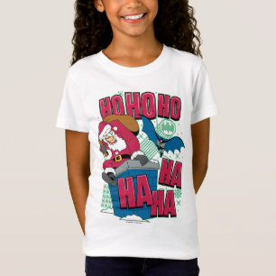 Batman   Joker Santa Claus Climbing Out Chimney T-Shirt