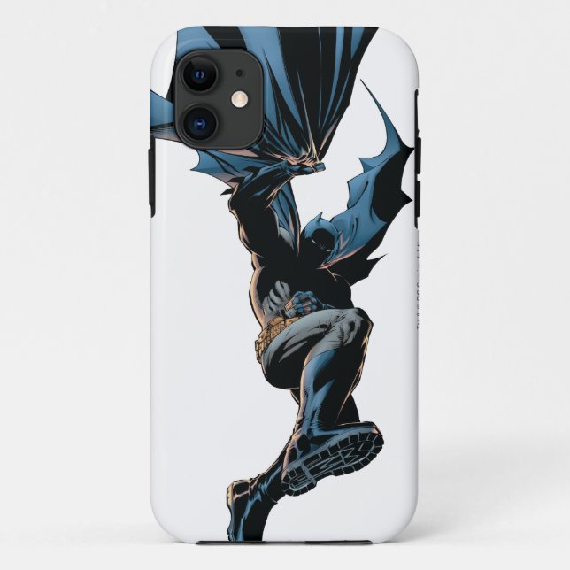 Batman Jumping Down Action Shot Case-Mate iPhone Case (Back)