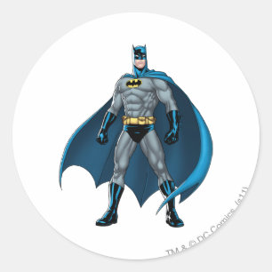 Batman Kicks Classic Round Sticker