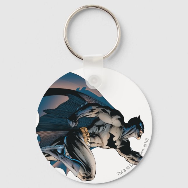 Batman Leaping Side View Key Ring (Front)