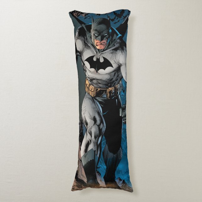 Batman Leaving Bat Cave Body Cushion (Front Vertical)
