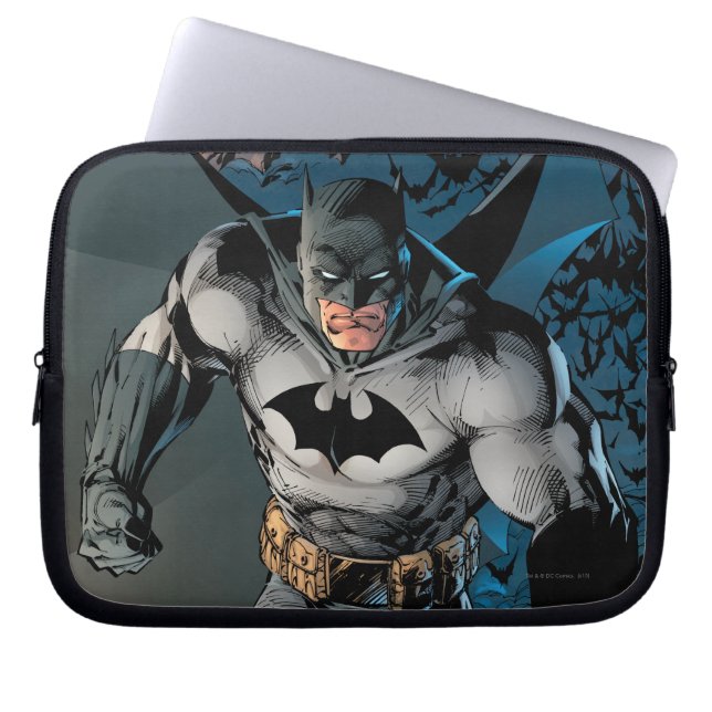 Batman Leaving Bat Cave Laptop Sleeve (Front)