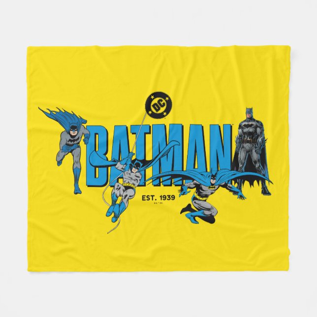 Batman Legends Forever Graphic Fleece Blanket (Front (Horizontal))