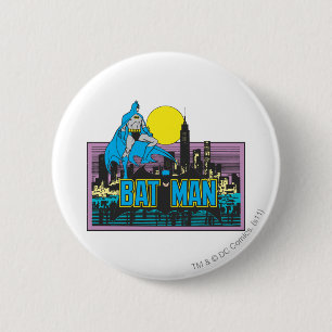 Batman & Letters 6 Cm Round Badge