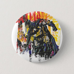 Batman Line Art Collage 6 Cm Round Badge