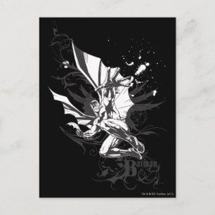 batman logo detailed postcard