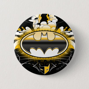 Batman Logo with Cars 6 Cm Round Badge