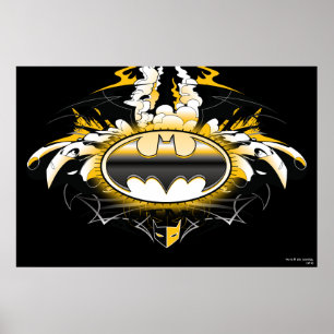 Batman Logo with Cars Poster