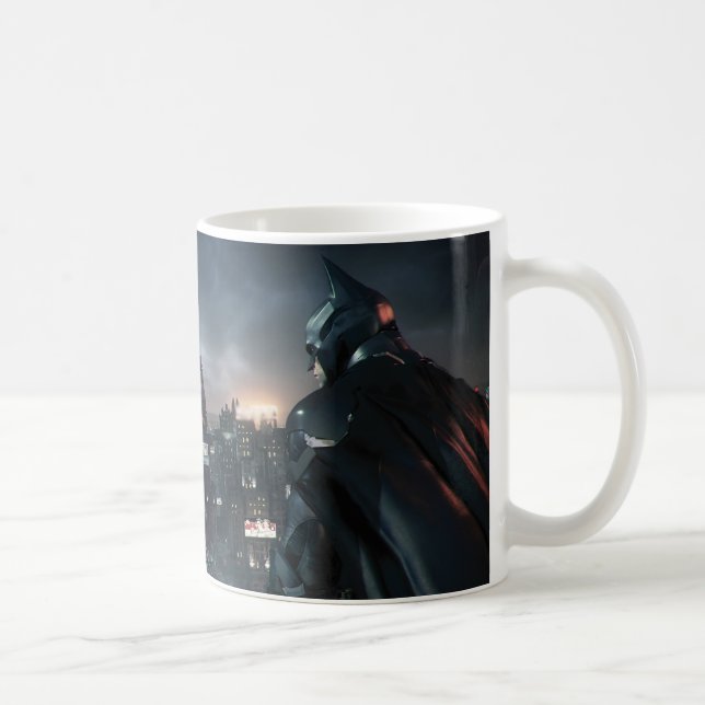 Batman Looking Over City Coffee Mug (Right)