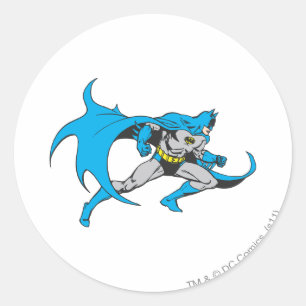 Batman Lunges Classic Round Sticker