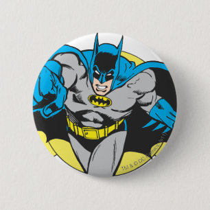Batman Lunges Forward 6 Cm Round Badge