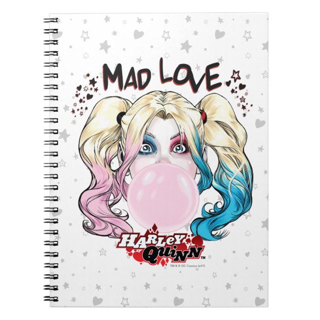 Batman | Mad Love Harley Quinn Chewing Bubble Gum Notebook (Front)