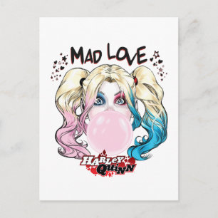 Batman Mad Love Harley Quinn Chewing Bubble Gum Postcard