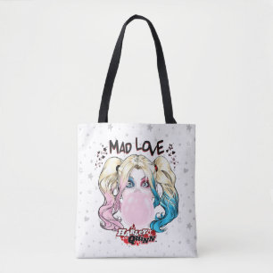 Batman Mad Love Harley Quinn Chewing Bubble Gum Tote Bag