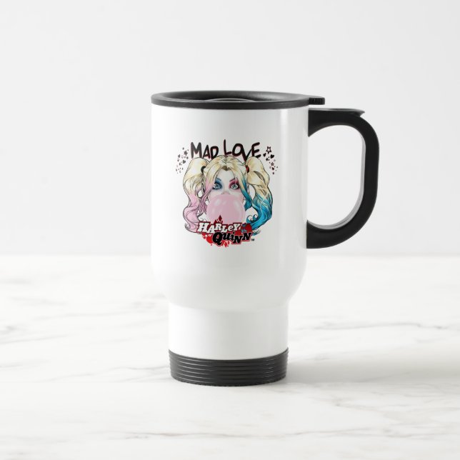 Batman | Mad Love Harley Quinn Chewing Bubble Gum Travel Mug (Right)