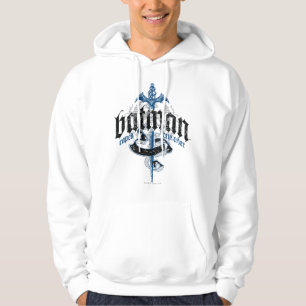 Batman Name with Sword Logo Hoodie
