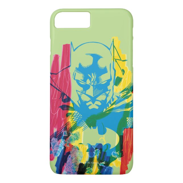 Batman Neon Marker Collage Case-Mate iPhone Case (Back)