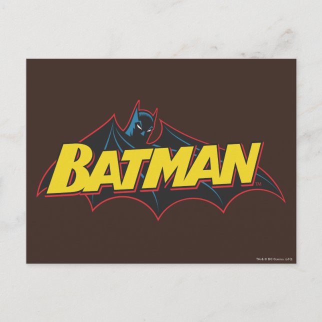 Batman | Old School Logo Postcard (Front)