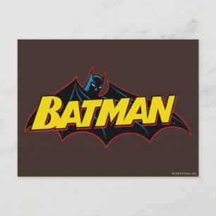 Batman   Old School Logo Postcard