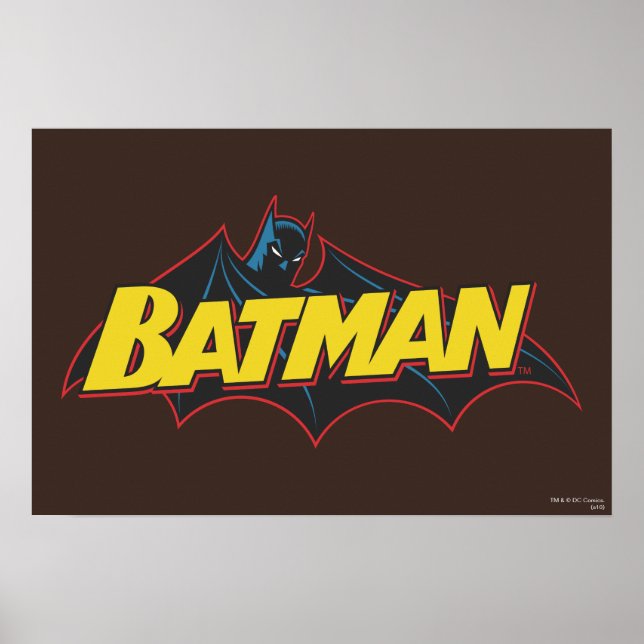 Batman | Old School Logo Poster (Front)