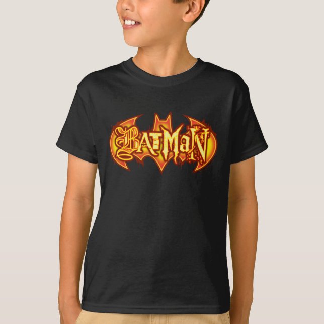 Batman | Orange Seasonal Logo T-Shirt (Front)