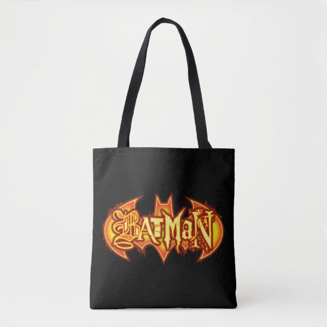 Batman | Orange Seasonal Logo Tote Bag (Front)