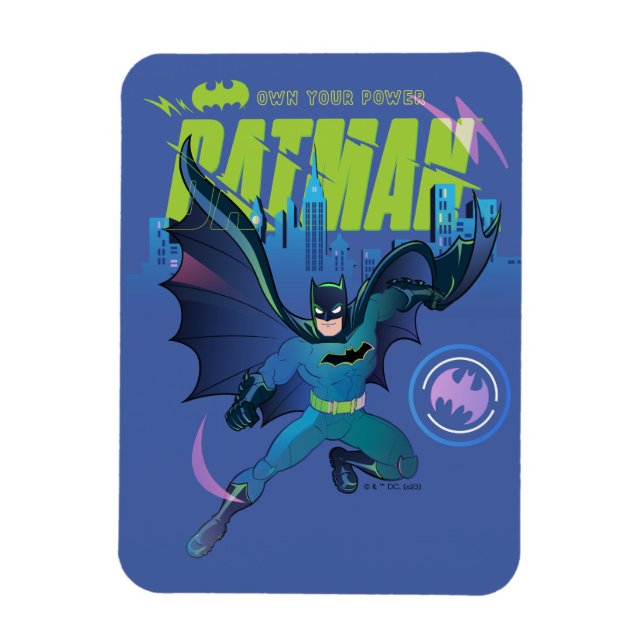 Batman "Own Your Power" City Graphic Magnet (Vertical)