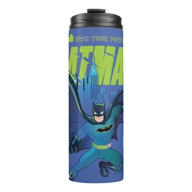 Batman "Own Your Power" City Graphic Thermal Tumbler (Front)