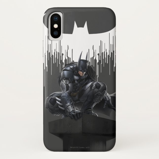 Batman Perched on a Pillar Case-Mate iPhone Case (Back)