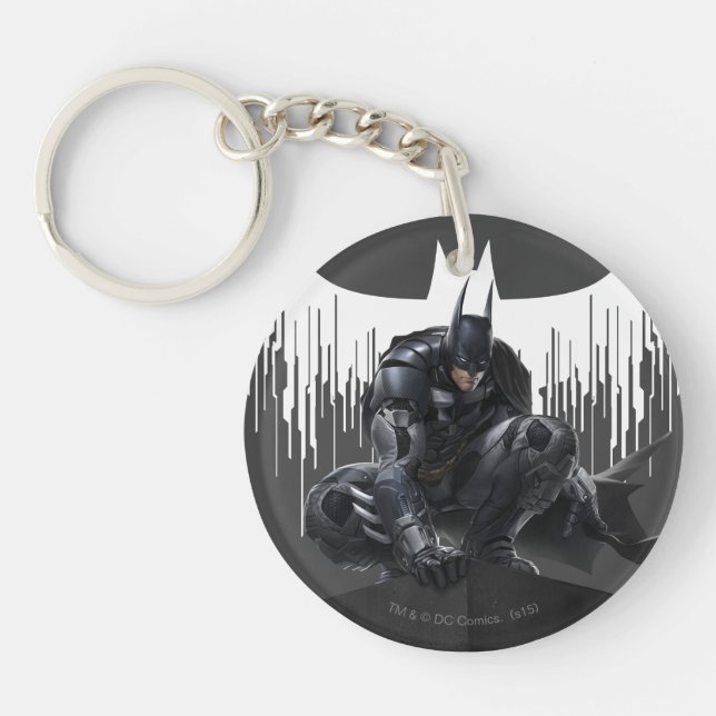 Batman Perched on a Pillar Key Ring (Front)
