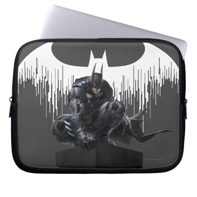 Batman Perched on a Pillar Laptop Sleeve (Front)