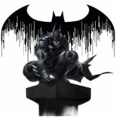 Batman Symbol, Bat Oval Logo Standing Photo Sculpture