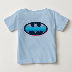 Batman Pink & Blue Symbol Baby T-Shirt