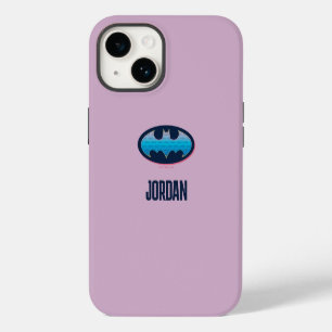 Batman Pink & Blue Symbol iPhone 14 Case
