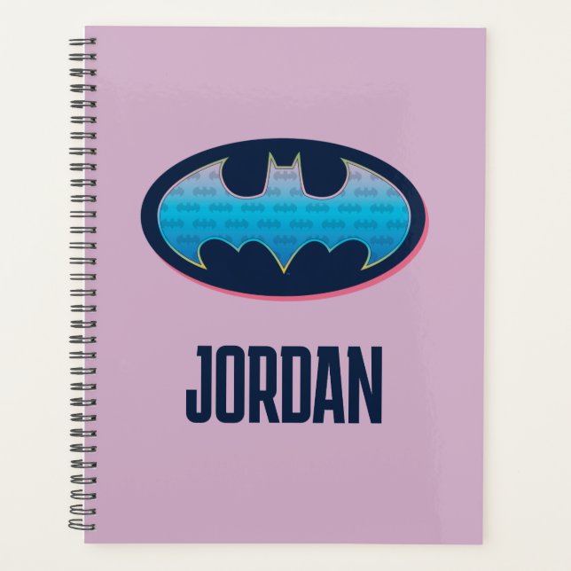 Batman | Pink & Blue Symbol Planner (Front)
