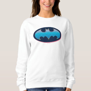 Batman   Pink & Blue Symbol Sweatshirt