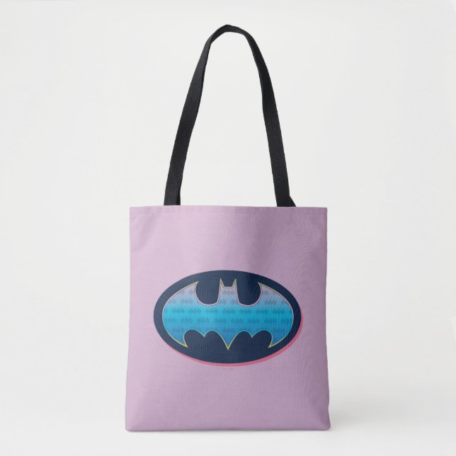 Batman | Pink & Blue Symbol Tote Bag (Front)